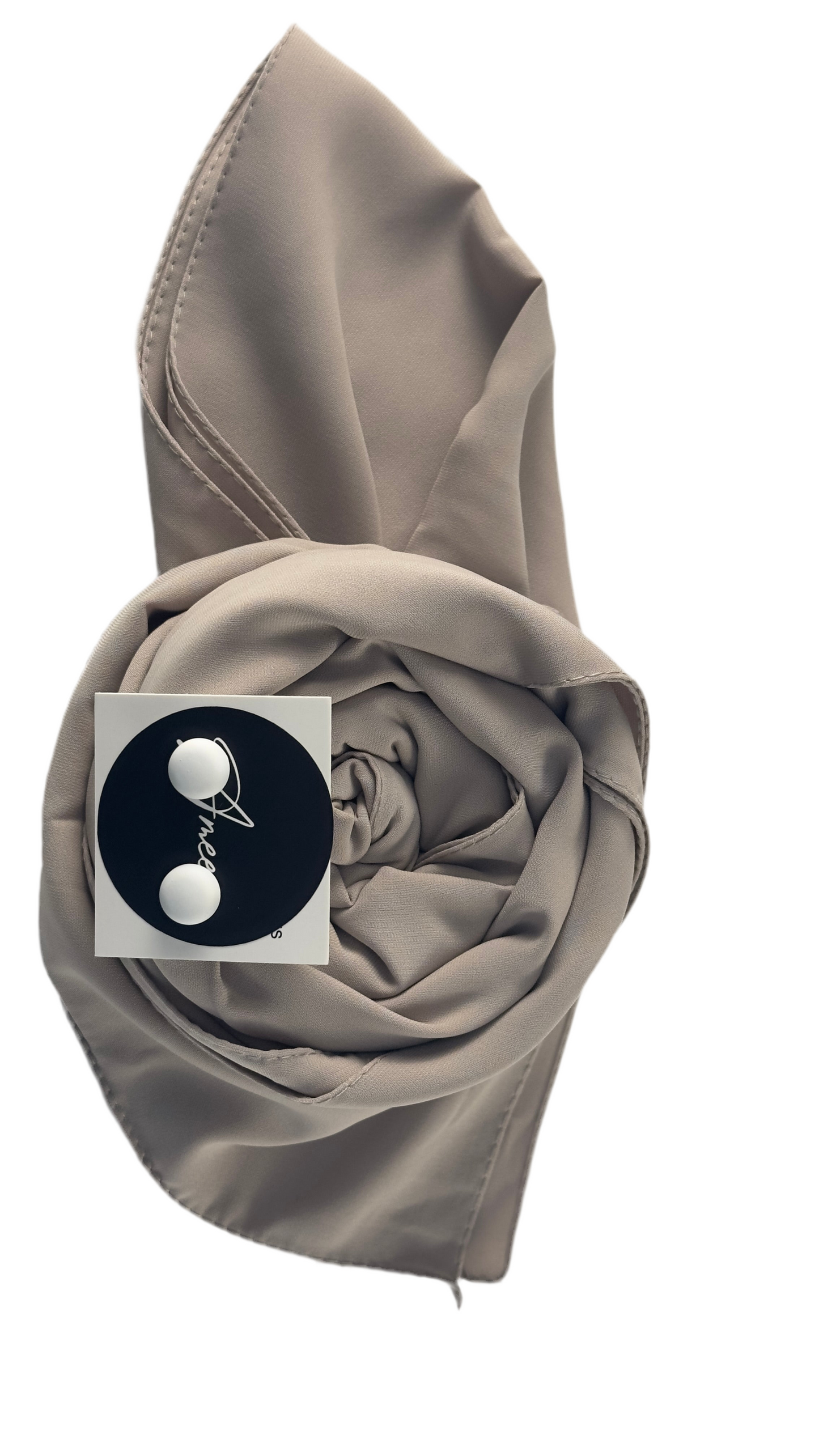 Hijab soie de médine gris