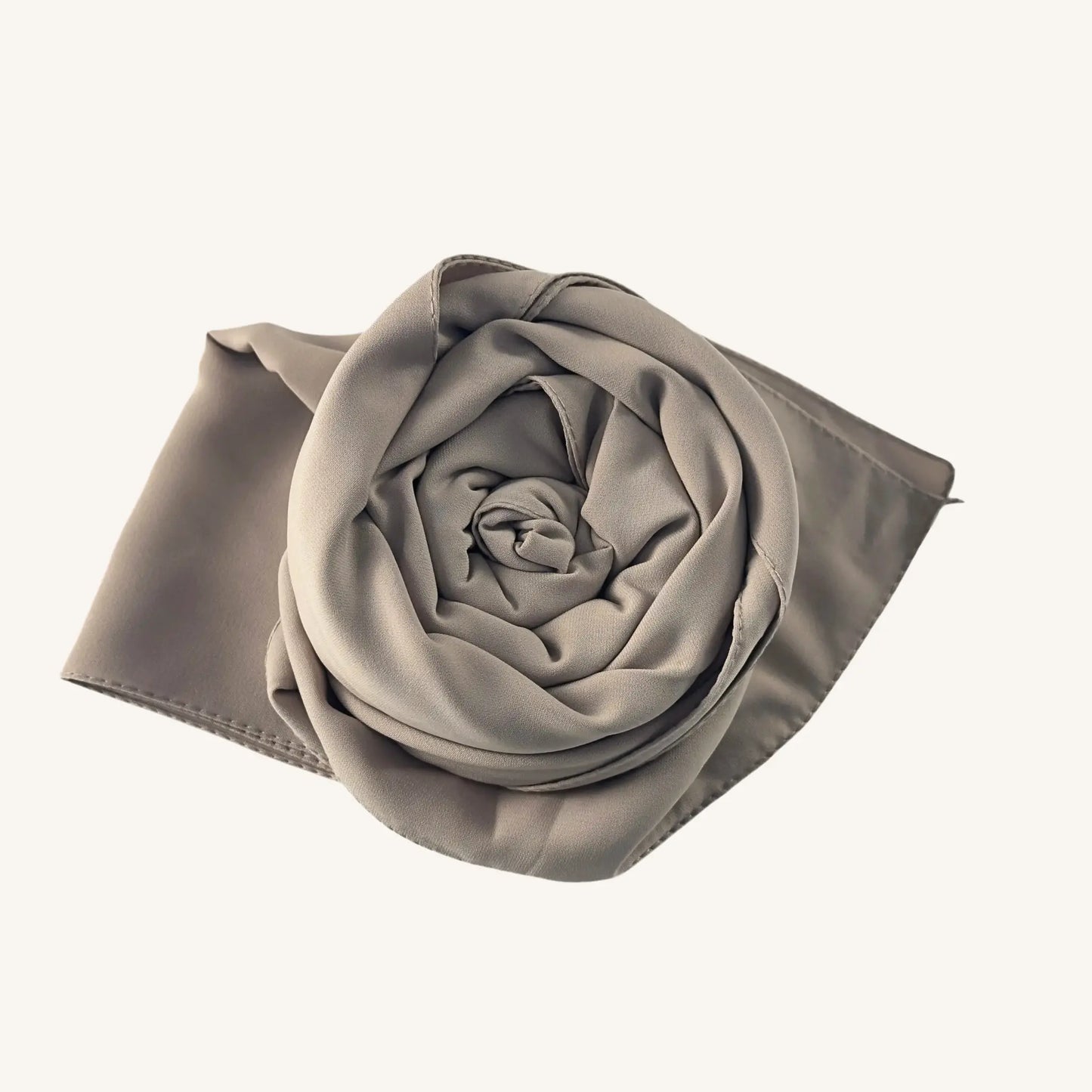 Hijab soie de Médine gris élégant sophistiqué fluide — AMEENA boutique islamique