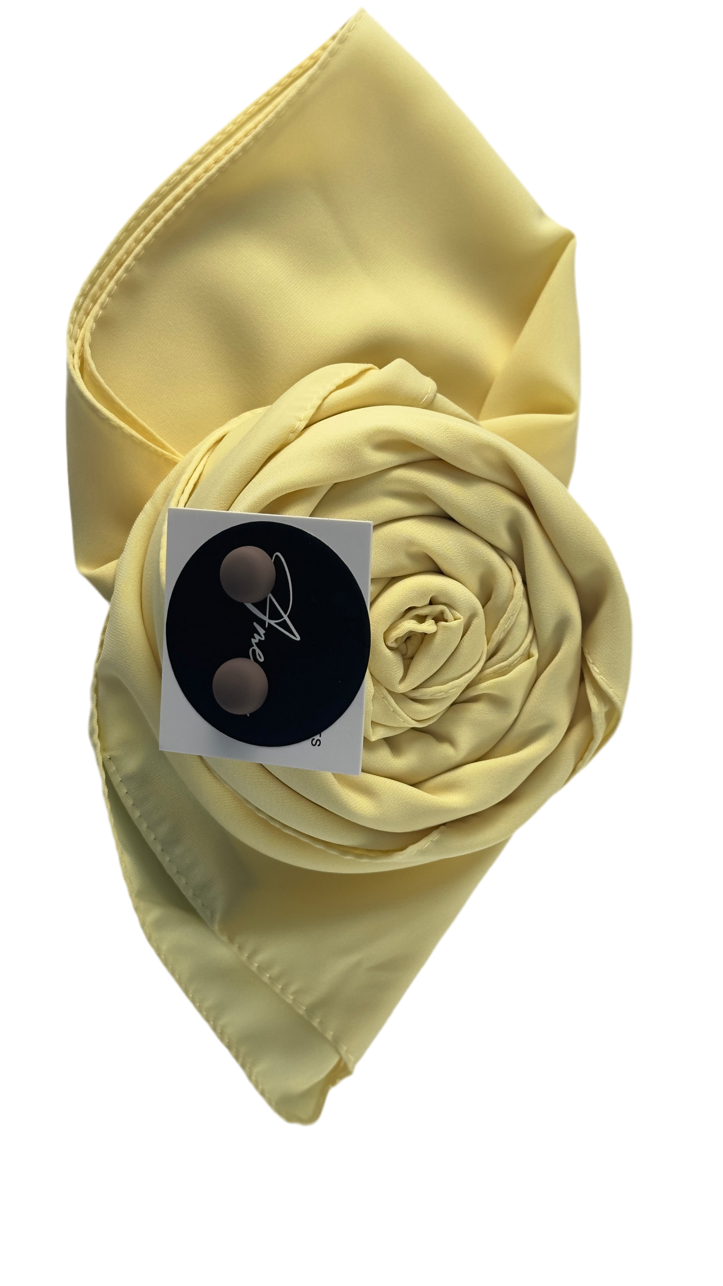 Hijab soie de medine jaune