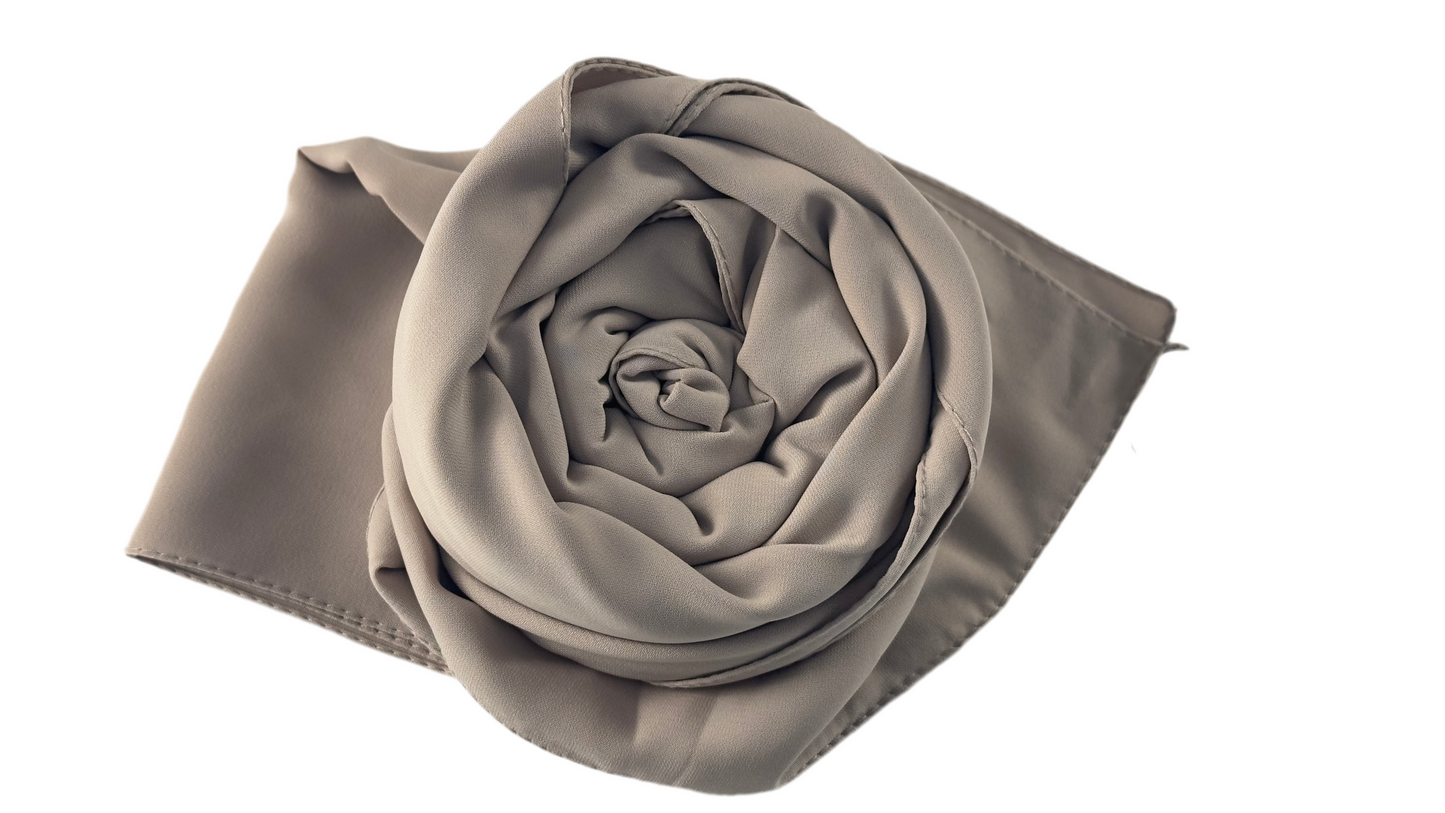 Hijab soie de médine gris