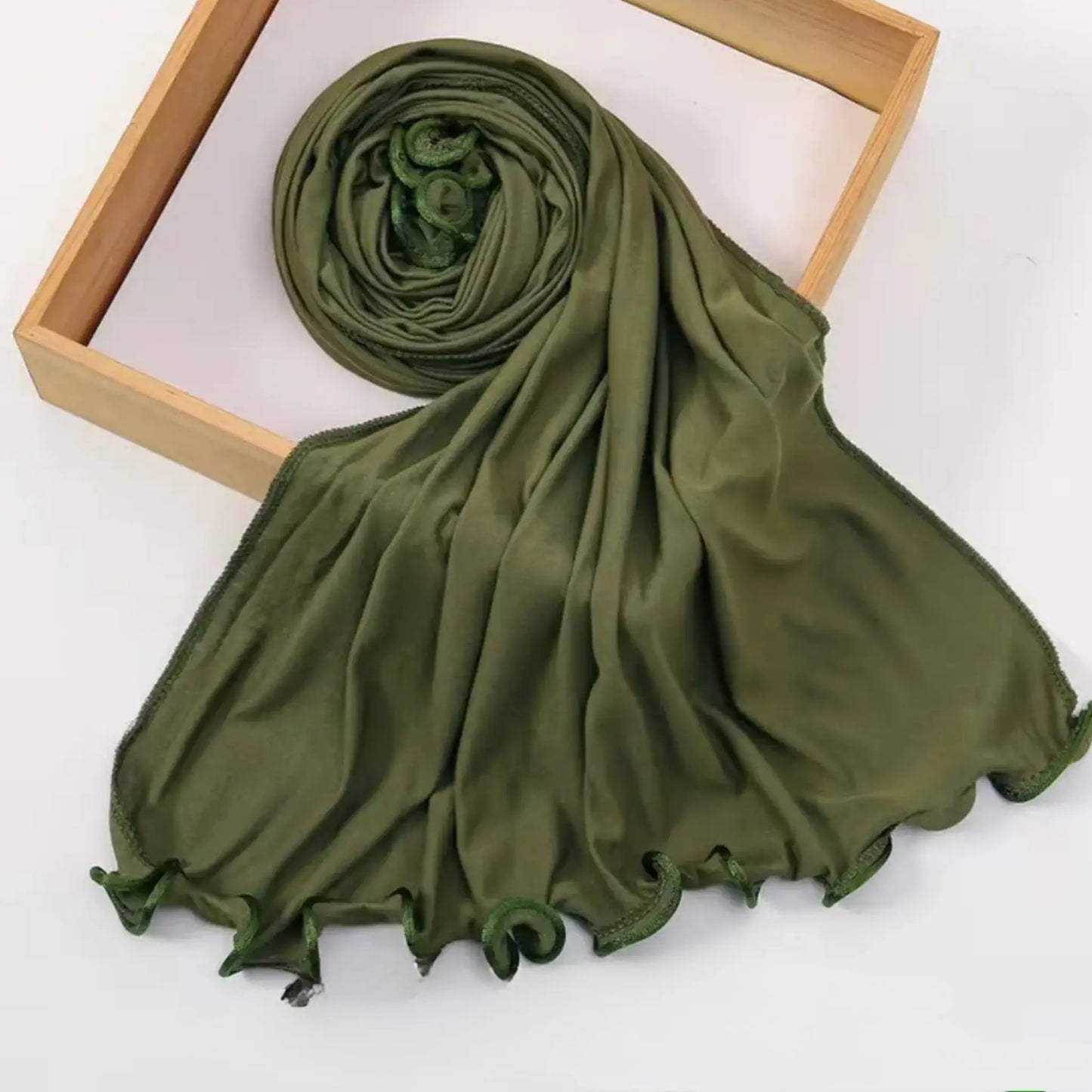 Hijab jersey premium frisé texture unique volume naturel — AMEENA boutique islamique