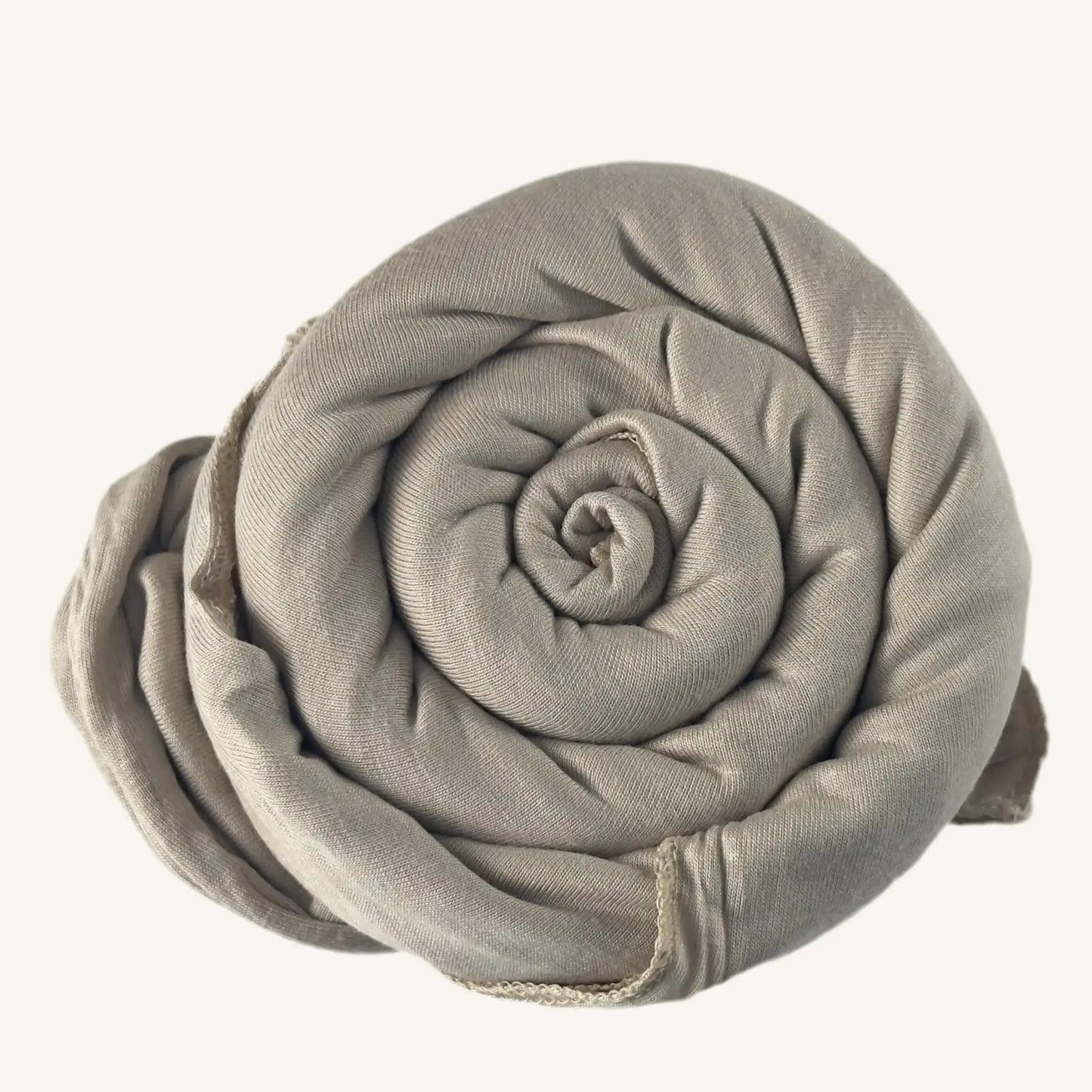 Hijab jersey coton crème lumineux extensible sans épingles — AMEENA boutique islamique