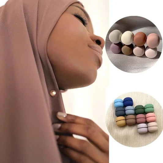 Attache hijab magnétique double aimant puissant fixation instantanée — AMEENA boutique islamique