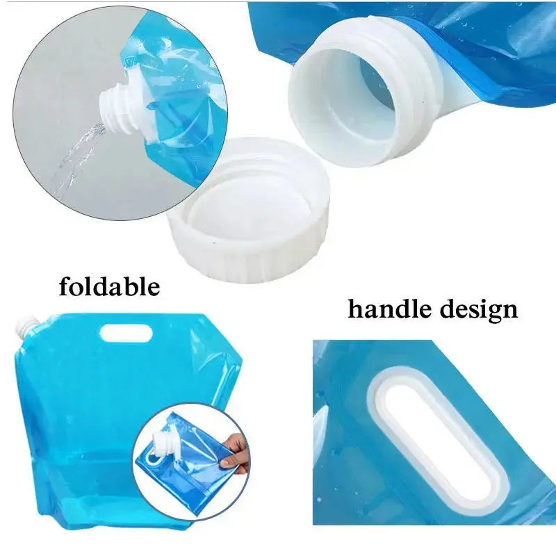 Poche eau ablutions 5L pliable robinet voyage Omra — AMEENA boutique islamique française