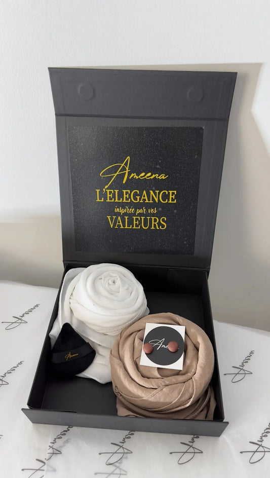 L’art d’associer les couleurs de ta Hijab Box à tes tenues — même en voyage AMEENA