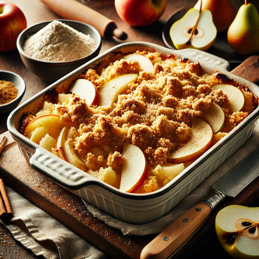 Recette : Crumble aux Pommes et Poires d’Hiver