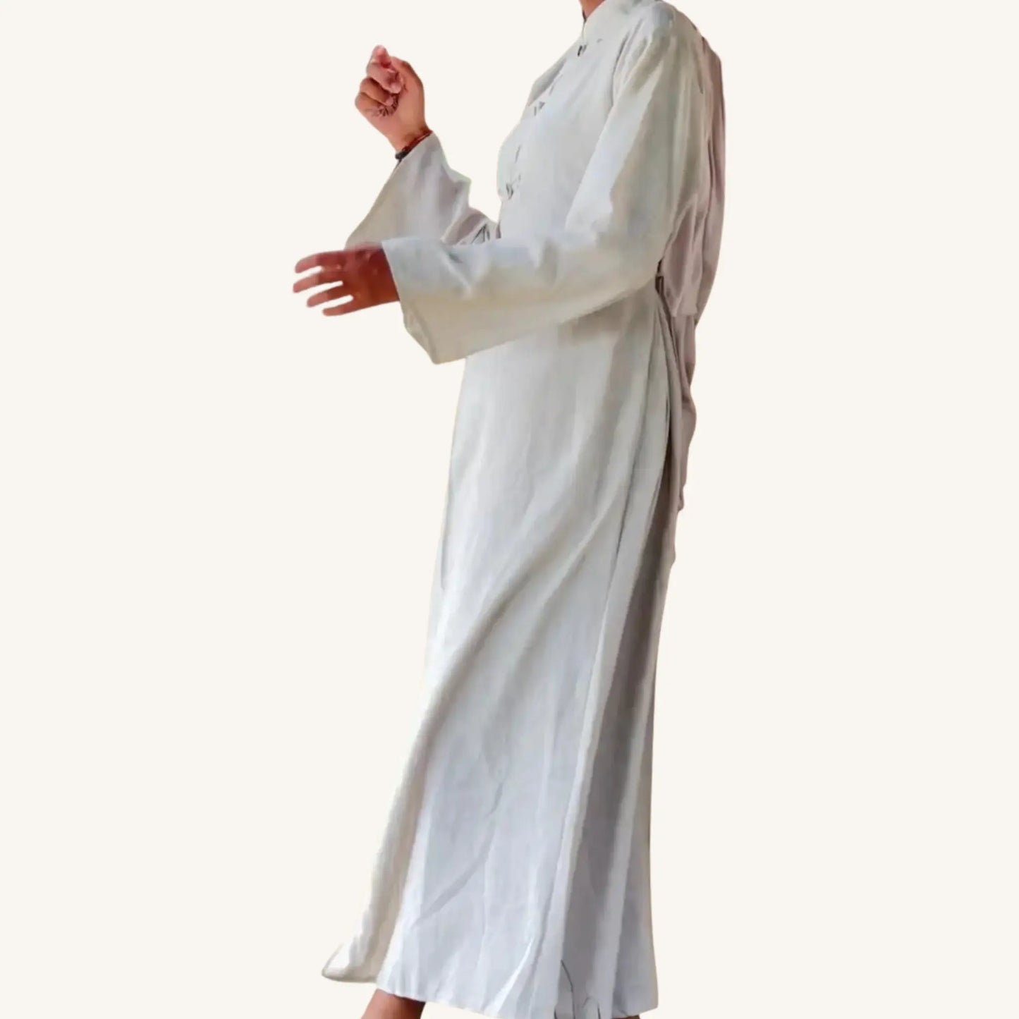Ensemble lin col mao — Élégance naturelle | AMEENA