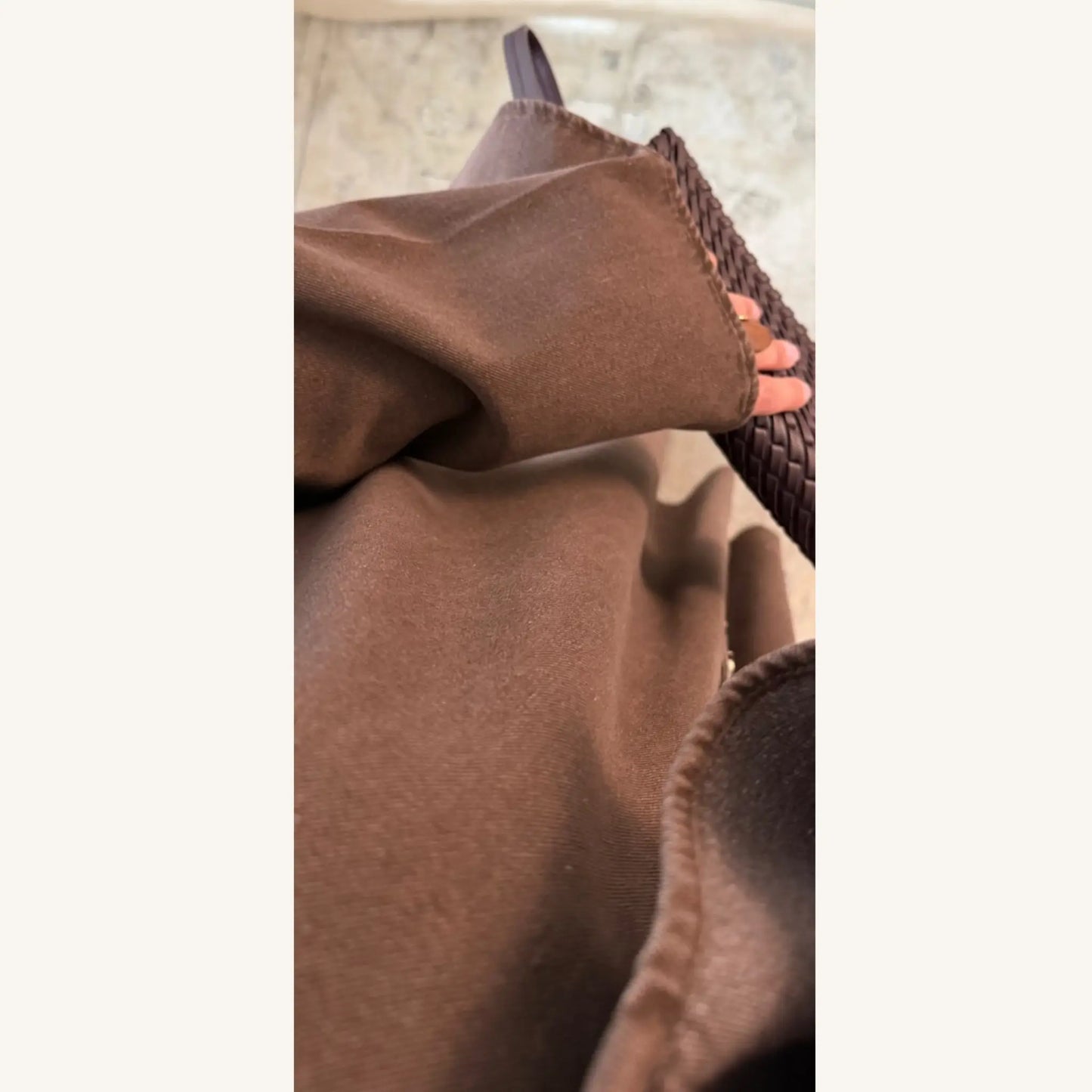 Abaya jean boutonnée manches évasées — 100% coton denim | AMEENA