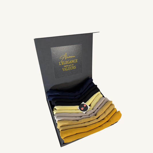 Hijab Box Variété — 6 foulards premium | AMEENA