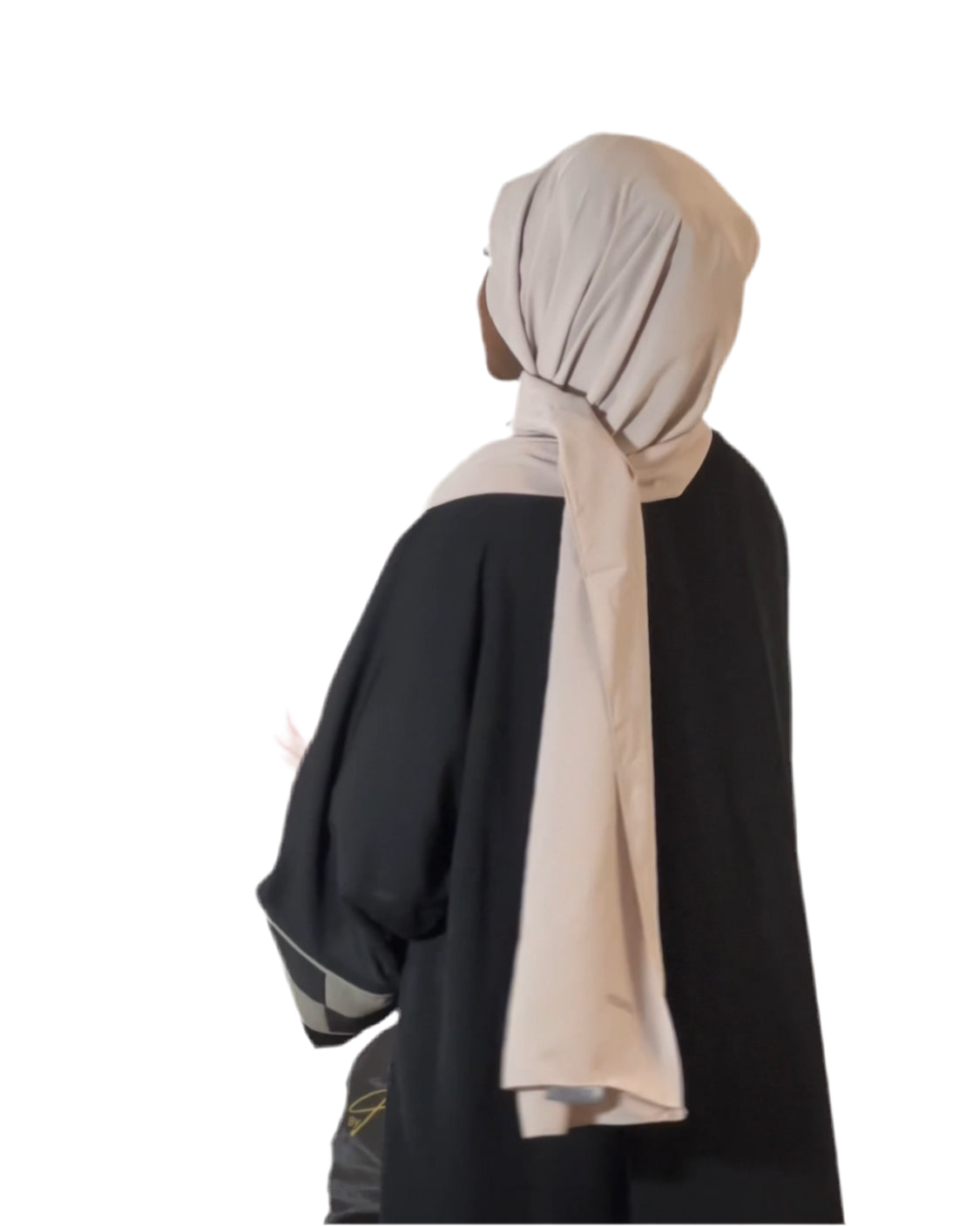 Hijab soie de médine gris