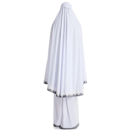 Ensemble de prière malaisien — Telekung brodé | AMEENA