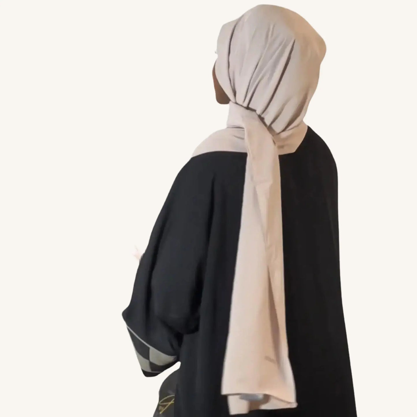 Hijab soie de Médine gris élégant sophistiqué fluide — AMEENA boutique islamique