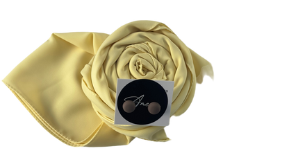 Hijab soie de medine jaune