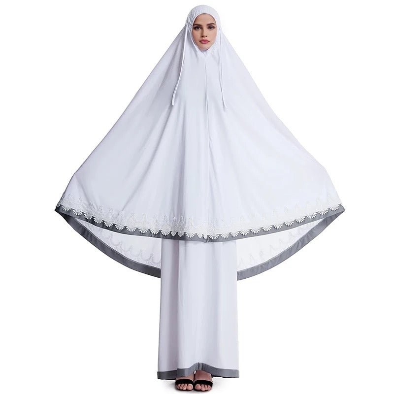 Ensemble de prière malaisien — Telekung brodé | AMEENA
