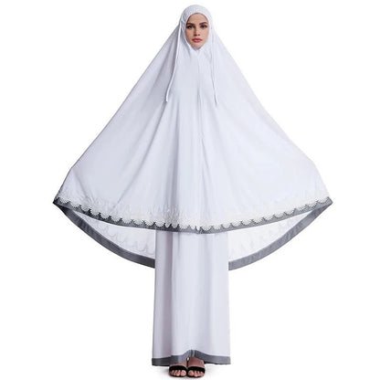 Ensemble de prière malaisien — Telekung brodé | AMEENA