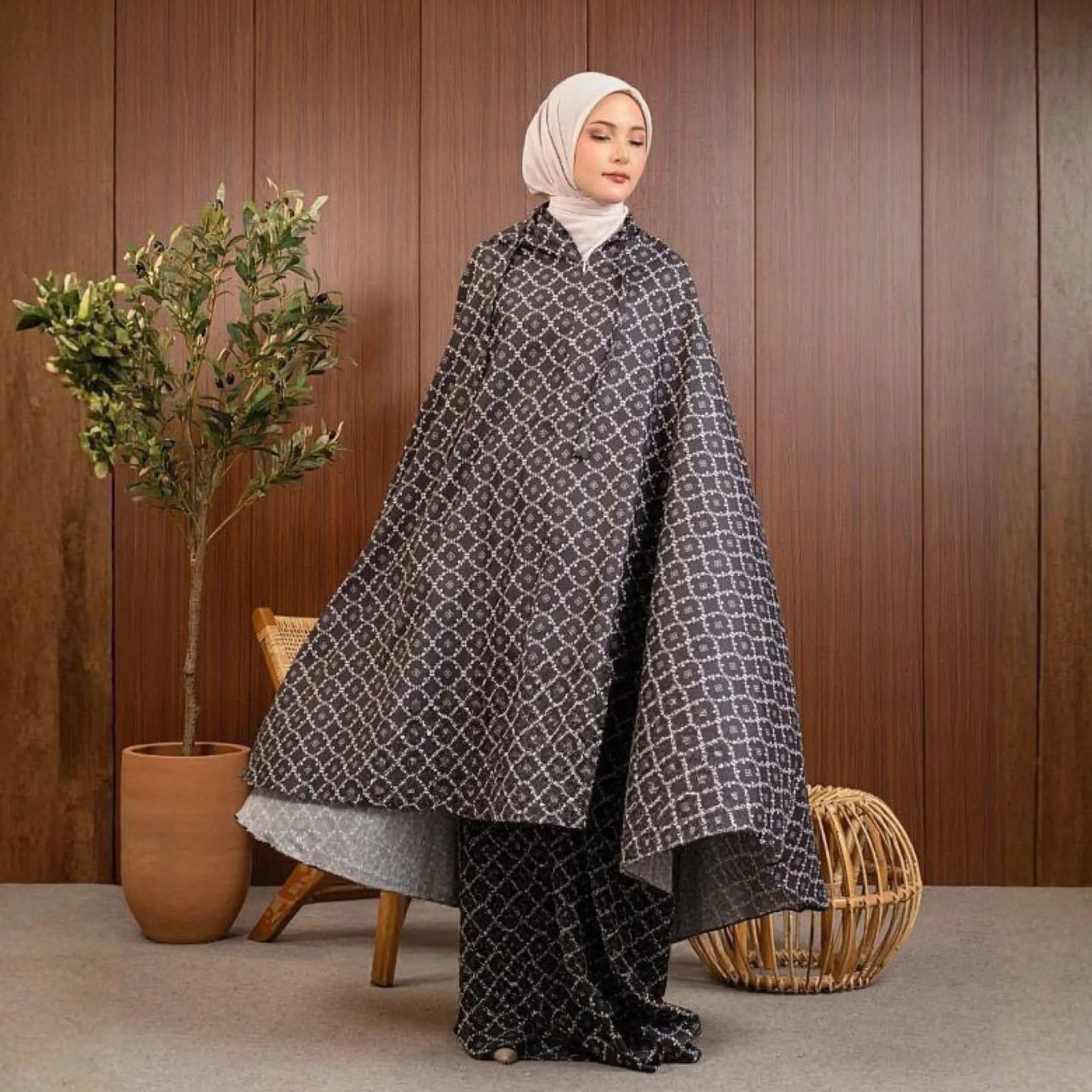 Mukena ensemble prière indonésien Batik traditionnel léger respirant — AMEENA boutique islamique