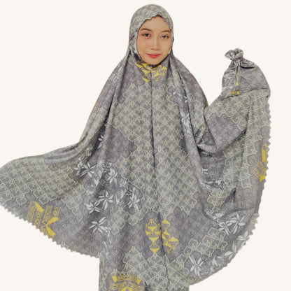 Ensemble de prière indonésien Mekar — Mukena florale | AMEENA