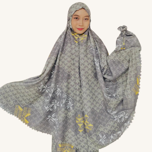 Ensemble de prière indonésien Mekar — Mukena florale | AMEENA