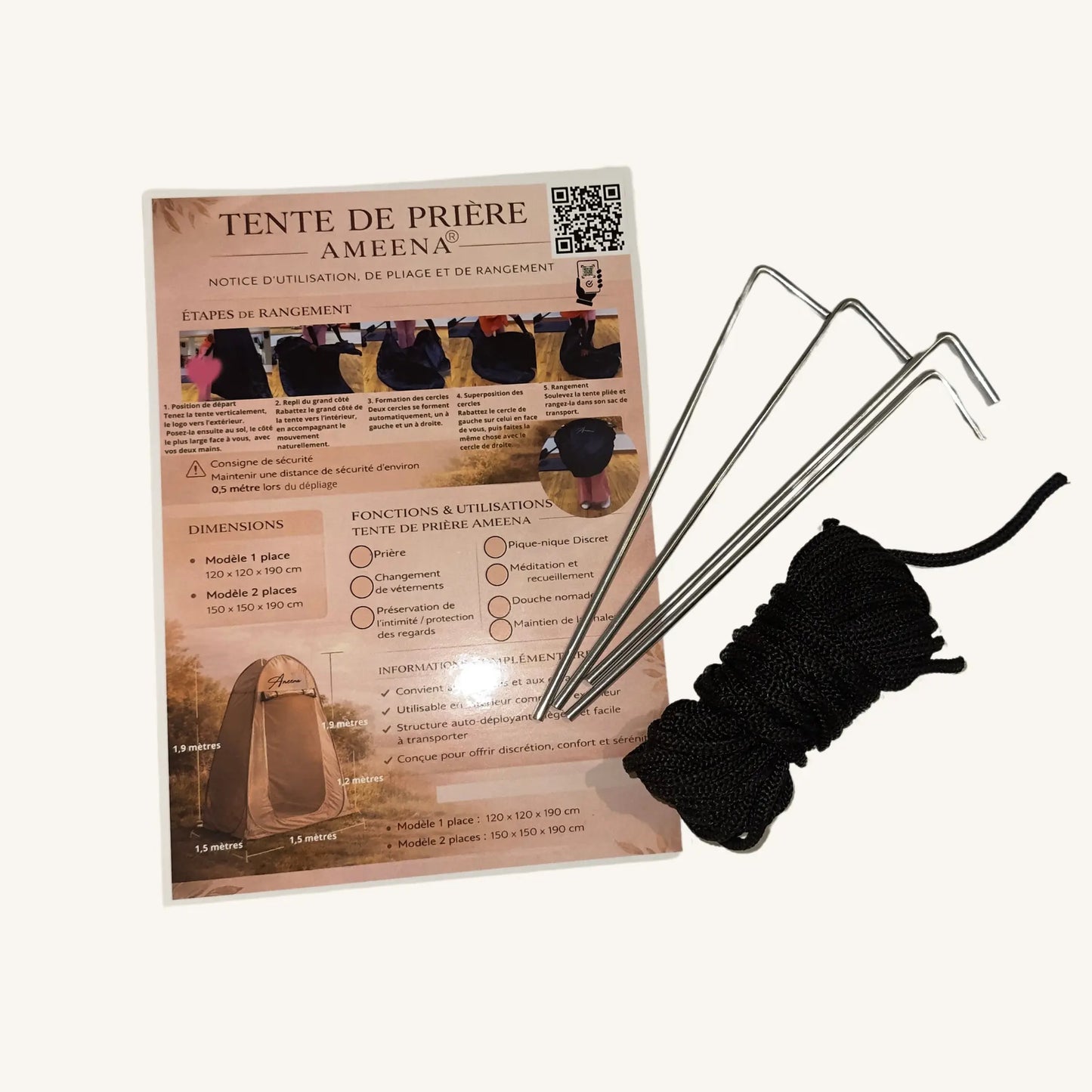 Tente de prière nomade AMEENA® — Priez partout en 10 secondes