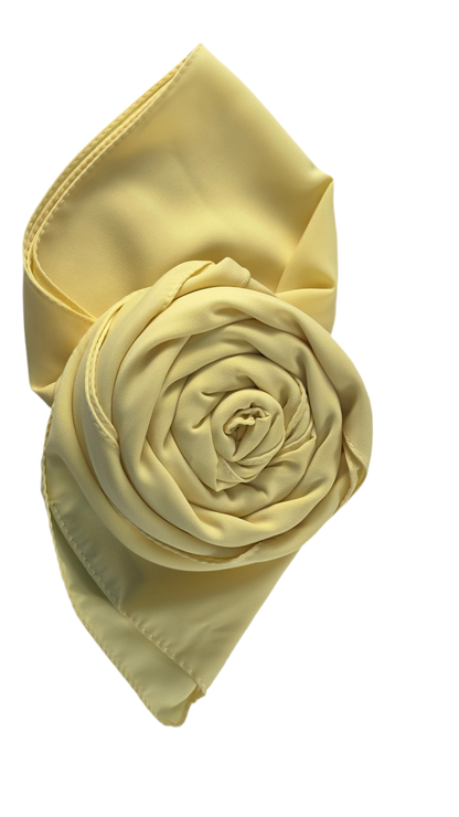 Hijab soie de medine jaune