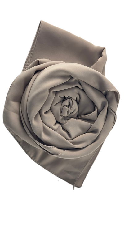 Hijab soie de médine gris