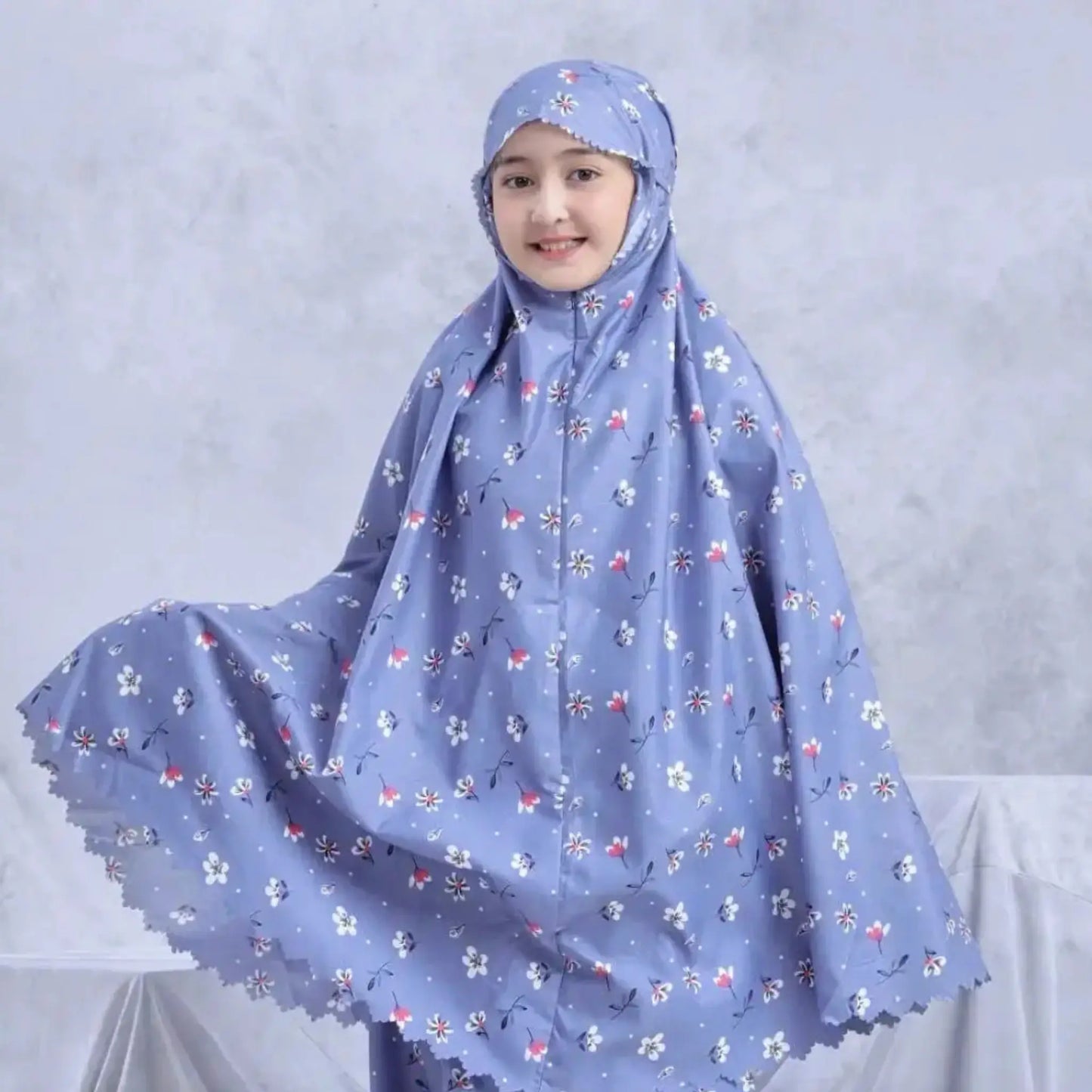 Mukena ANAK ensemble prière enfant fillette tissu doux — AMEENA boutique islamique française