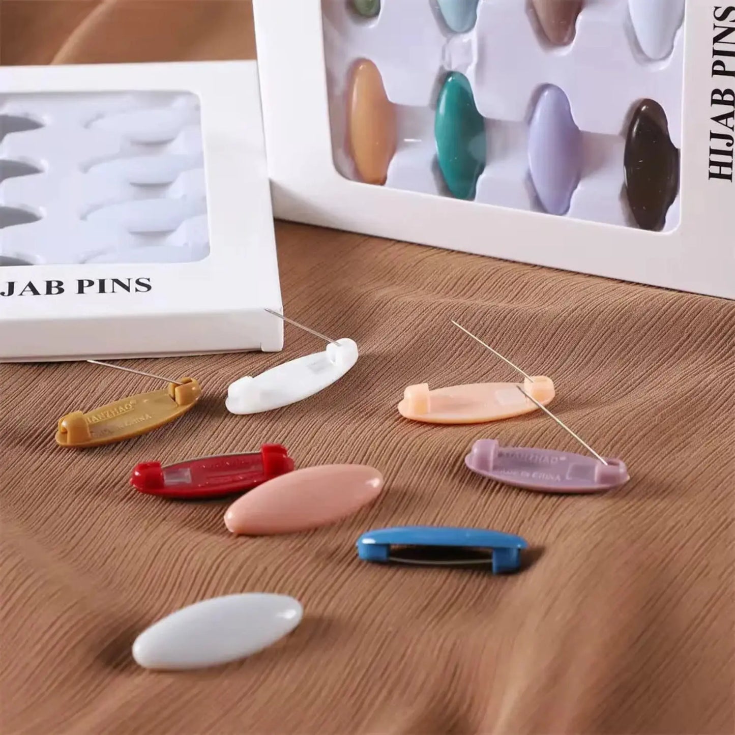 Épingles hijab pack pratique tête ronde métal résistant — AMEENA boutique islamique