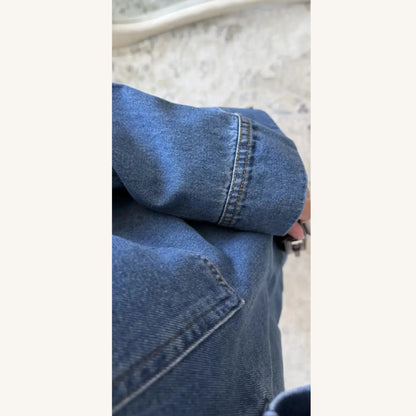Ensemble jean pantalon haut ample coordonné mode islamique — AMEENA