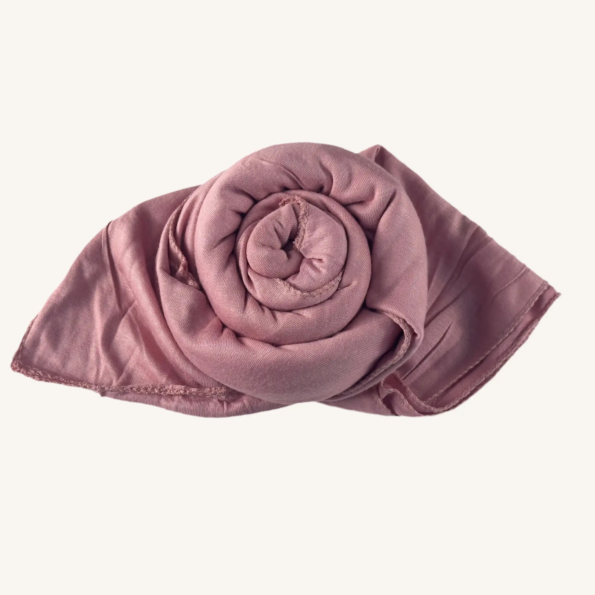 Hijab jersey coton vieux rose extensible doux féminin — AMEENA boutique islamique
