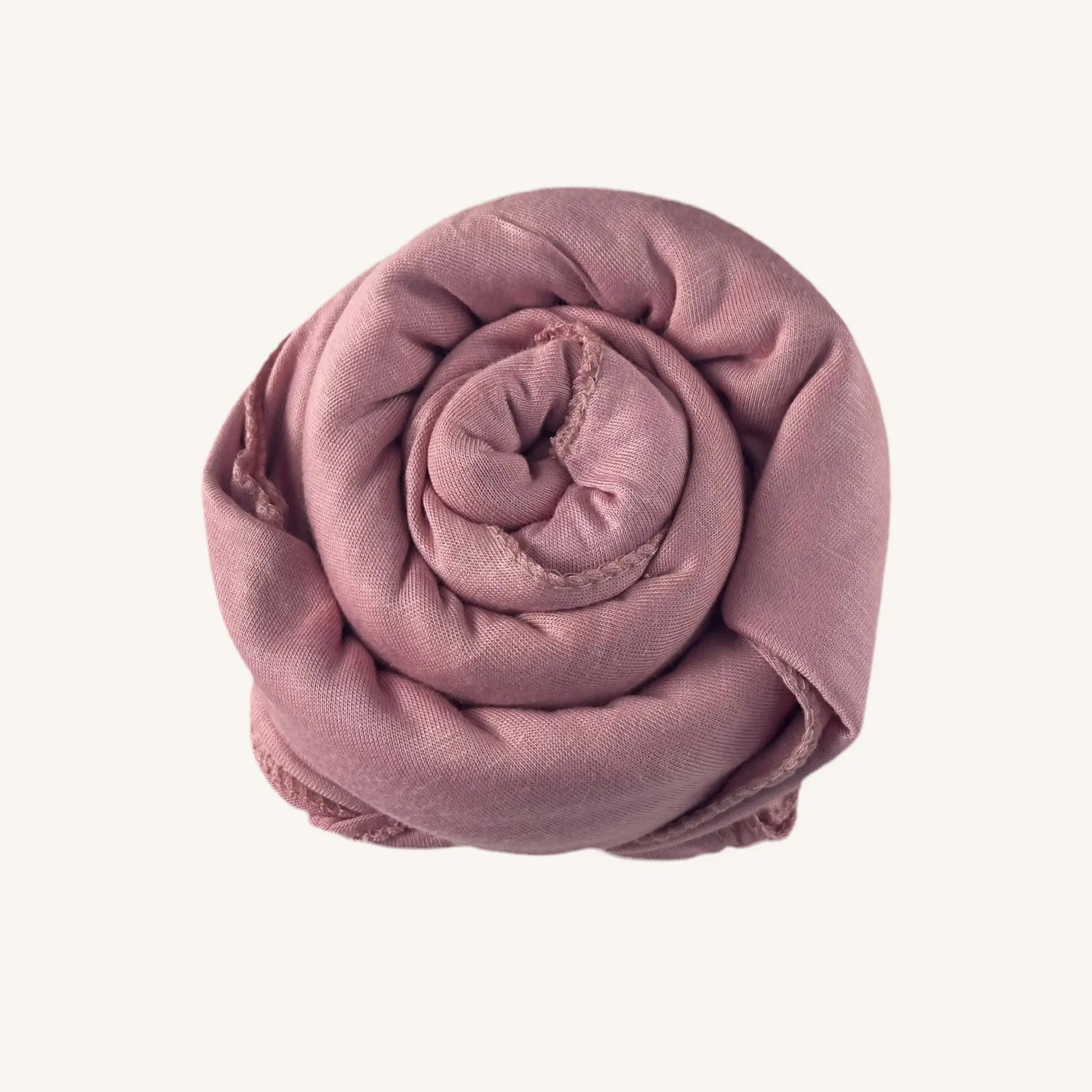 Hijab jersey coton vieux rose extensible doux féminin — AMEENA boutique islamique