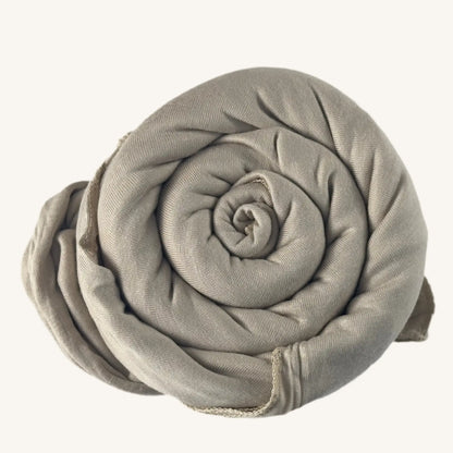 Hijab jersey coton crème lumineux extensible sans épingles — AMEENA boutique islamique