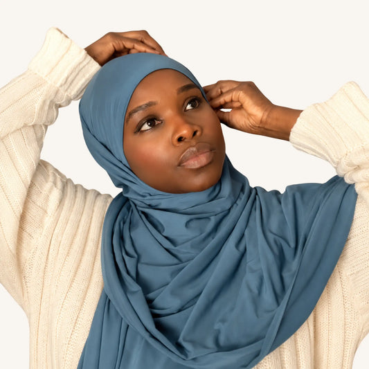 Hijab jersey khimar — Voile long & couverture complète | AMEENA