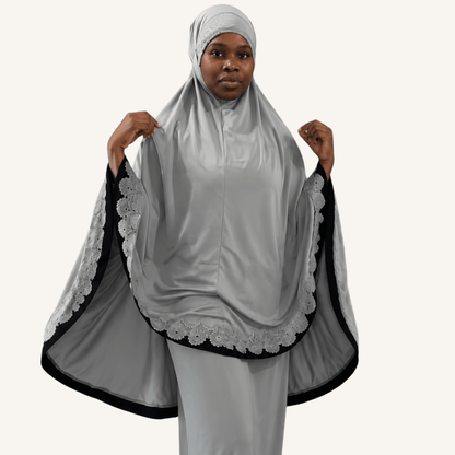 Ensemble de prière malaisien — Telekung brodé | AMEENA