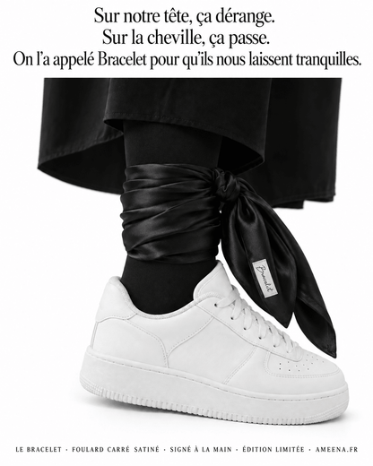 Foulard Le Bracelet – Sur la tête ça dérange, sur la cheville ça passe | AMEENA