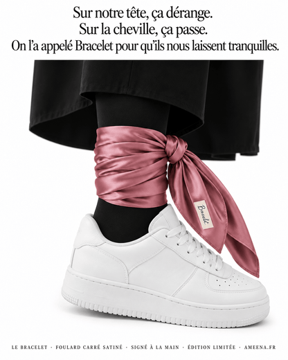 Foulard Le Bracelet – Sur la tête ça dérange, sur la cheville ça passe | AMEENA