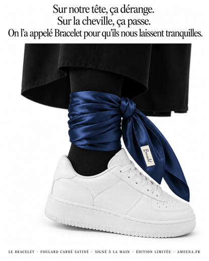 Foulard Le Bracelet – Sur la tête ça dérange, sur la cheville ça passe | AMEENA