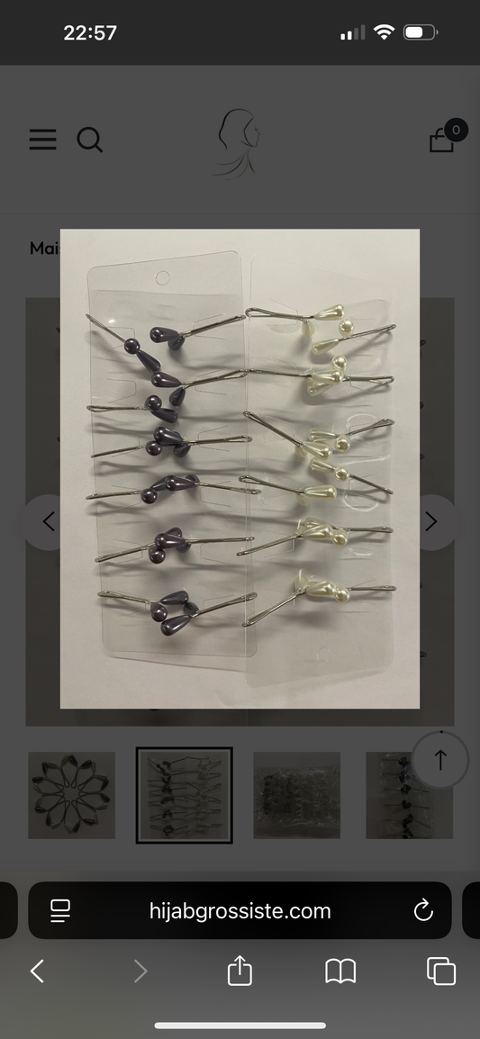 ATTACHES ANTI-TROU DORÉES-LOT DE 12