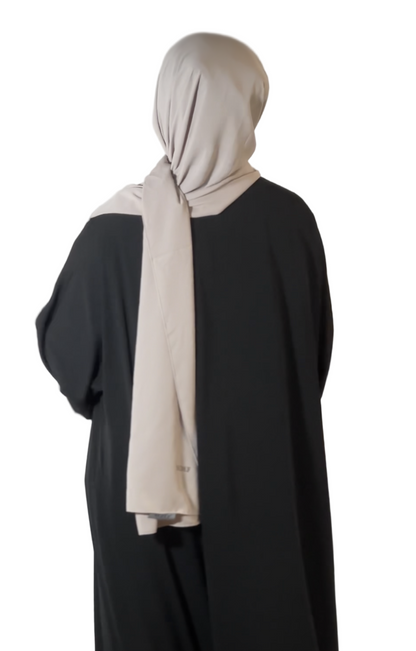 Hijab soie de médine gris