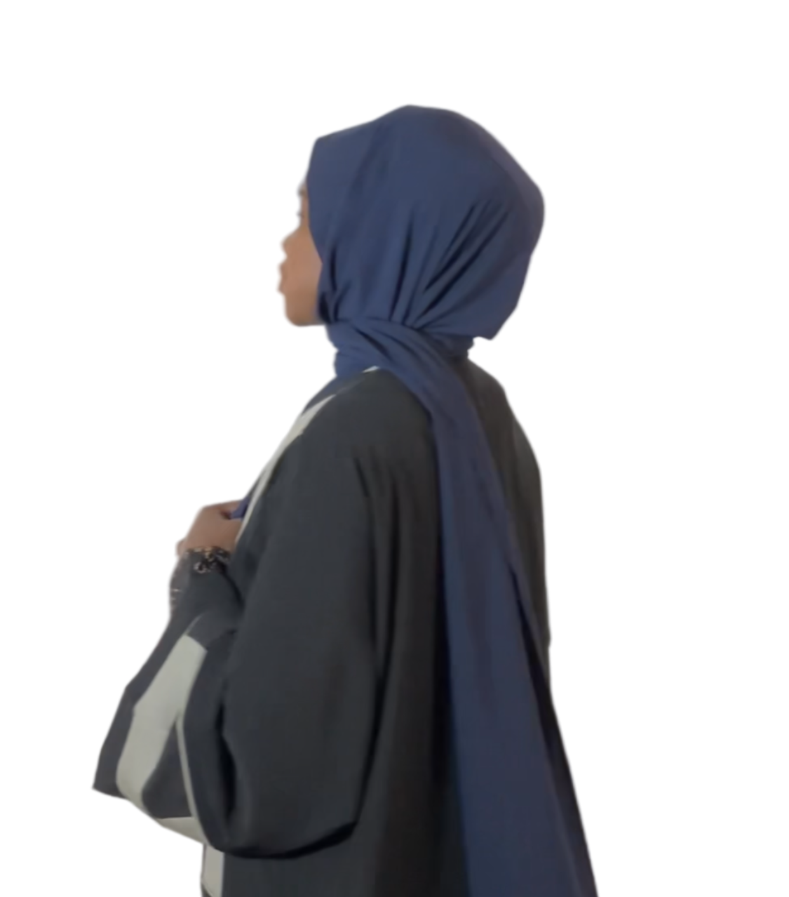Hijab soie de médine bleu marine