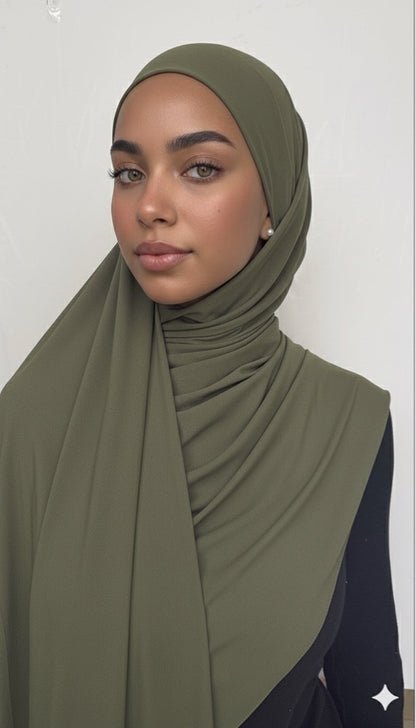 HIJAB JERSEY PREMIUM LUX À ATTACHER (khimar)