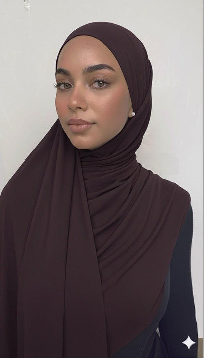 HIJAB JERSEY PREMIUM LUX À ATTACHER (khimar)
